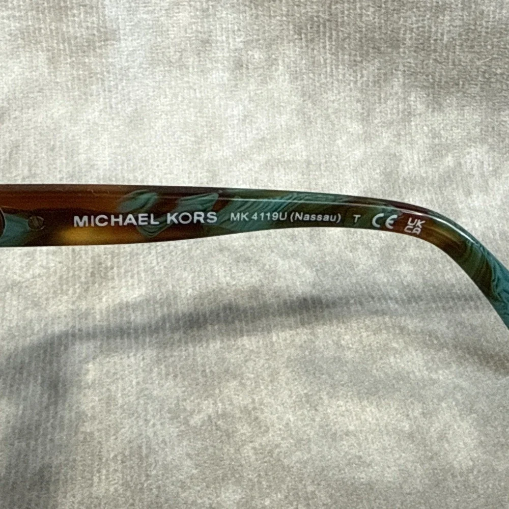Michael Kors MK 4119U nassau teal graphic tortoise 4000 Eyeglasses Frames Only